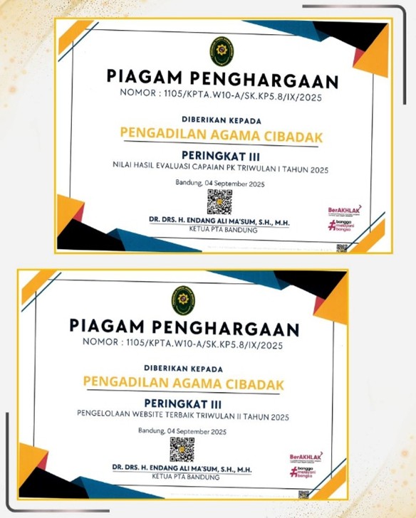 Piagam Penghargaan 2