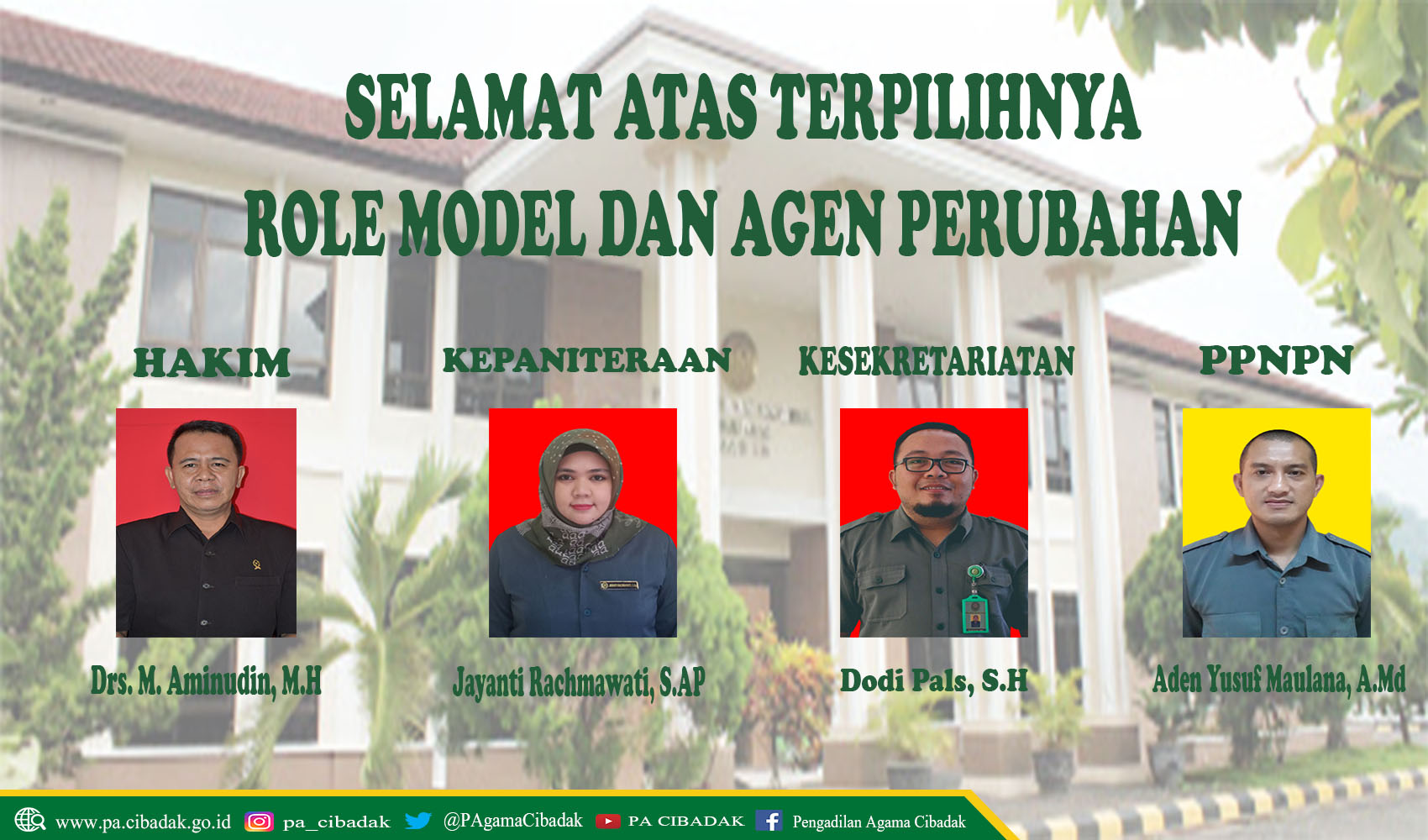 ROLE MODEL DAN AGEN PERUBAHAN