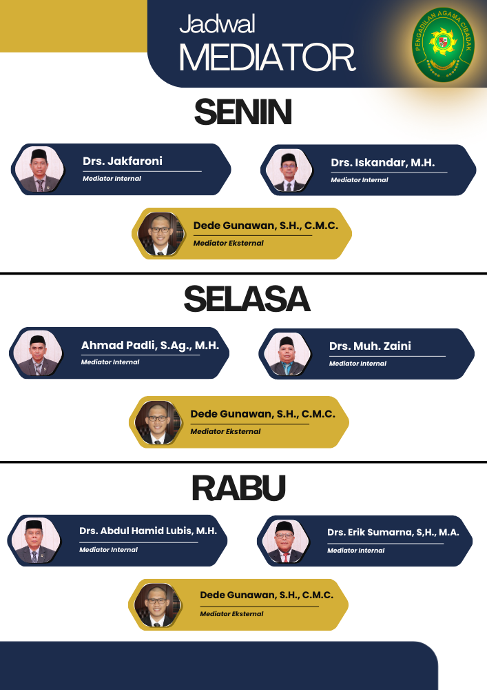 Jadwal Mediator